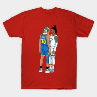 Stephen curry x ja morant - red T-Shirt